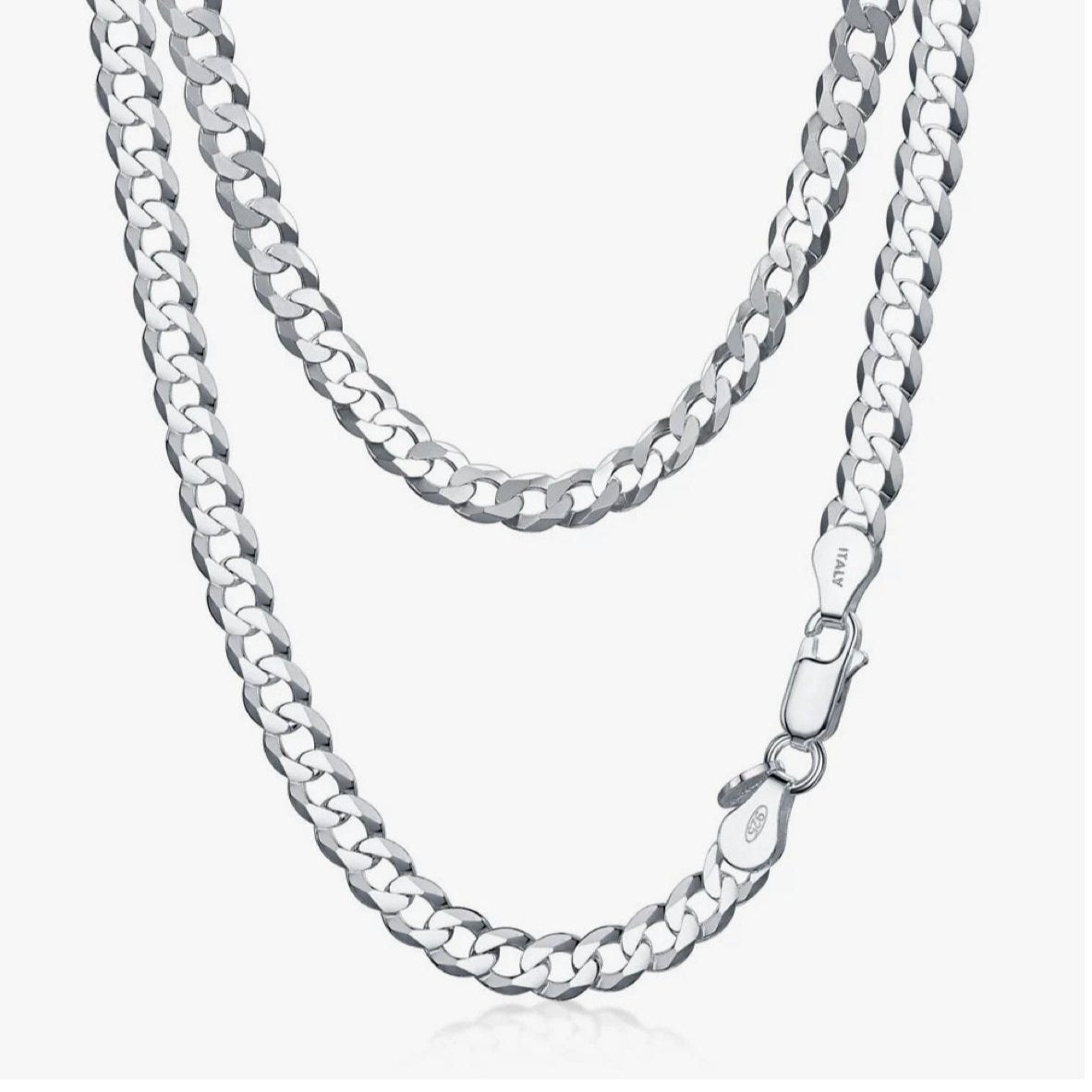 Cuban chain silfurkeðja