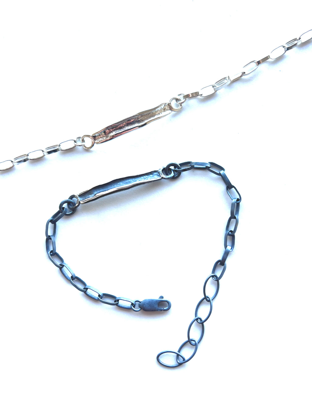 Silfurarmband gróft