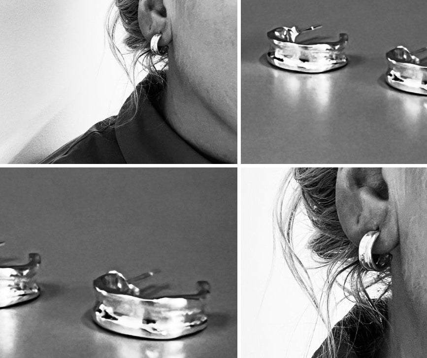 Silfur hoops