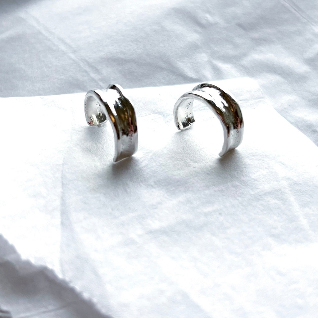 Silfur hoops