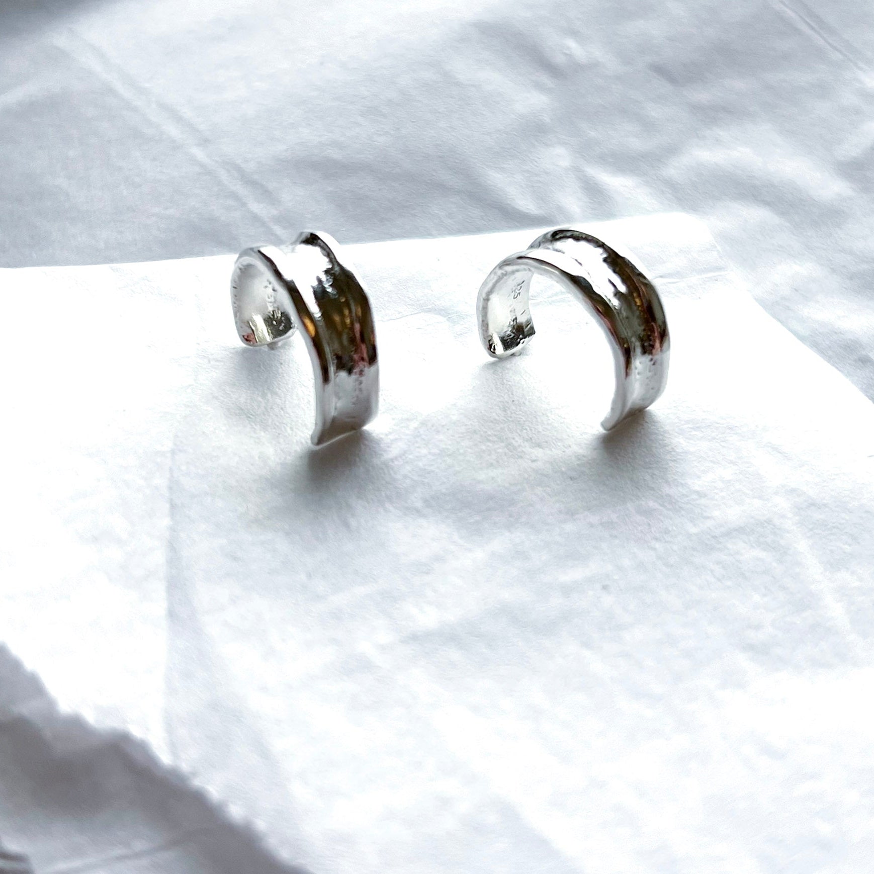 Silfur hoops