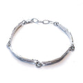 Silfur plötu armband