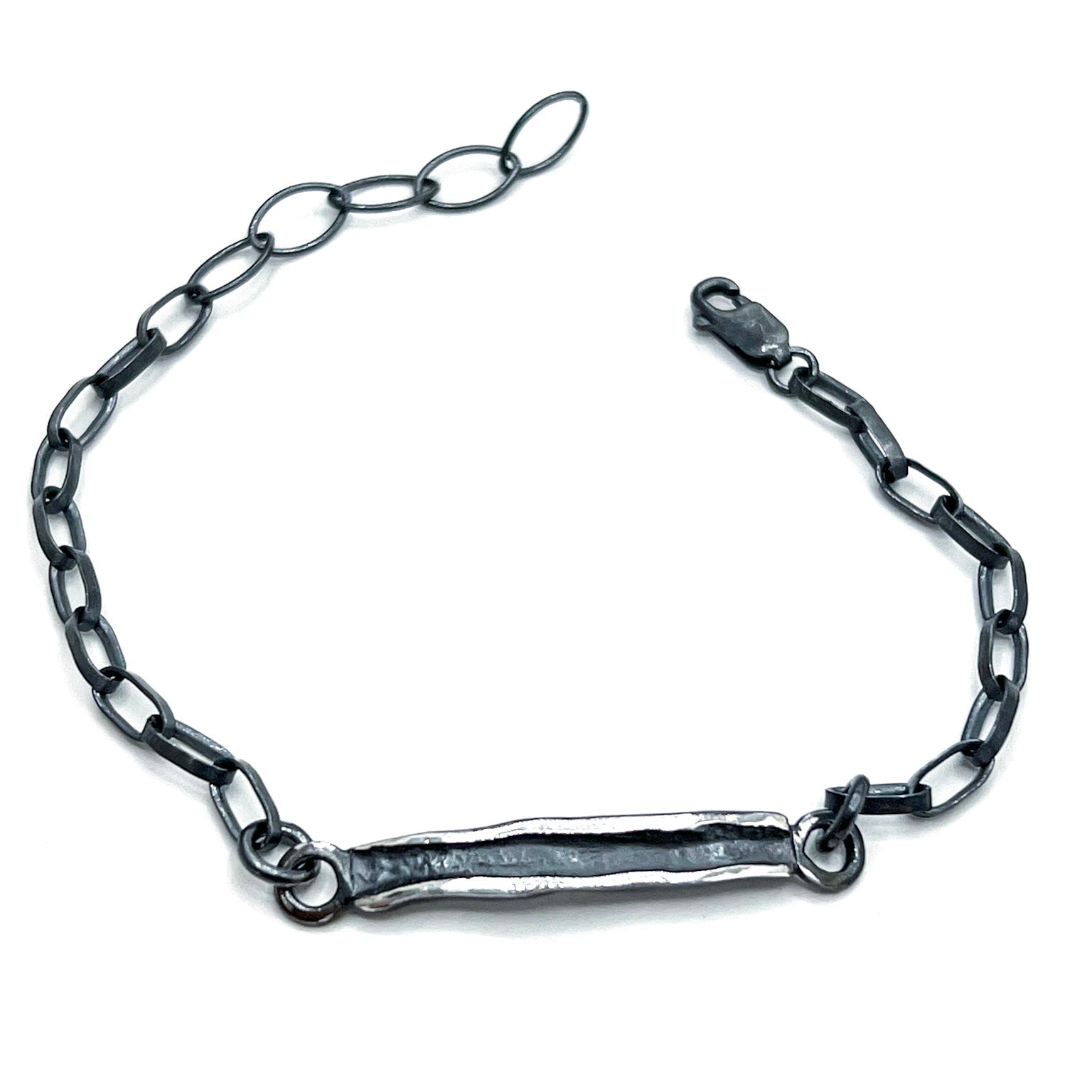 Silfurarmband gróft