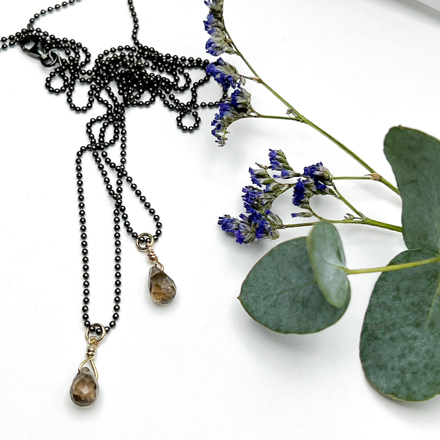 Smokey quartz hálsmen