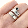 Foss hringur með 4mm cubic zirkonium
